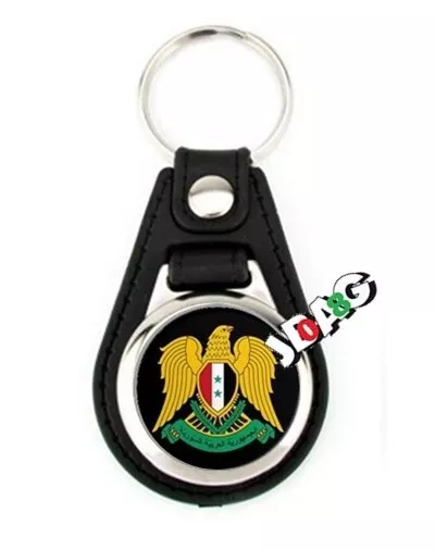 Porte clés Keyring Syrie Drapeau syrien Aigle