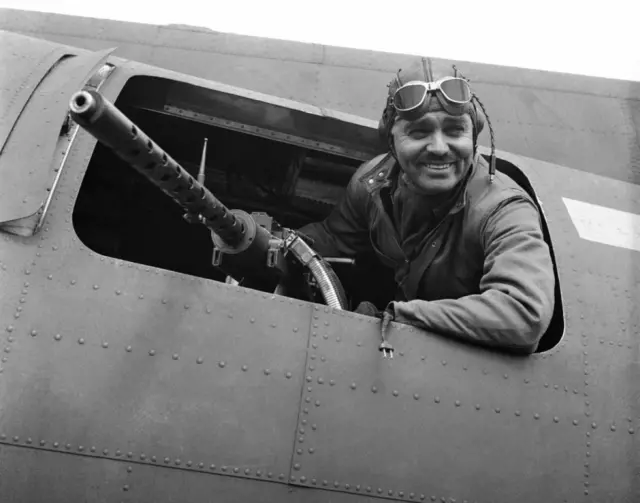 Captain Clark Gable B17 Gunner US Air Force  Print WWII WW2 5x7