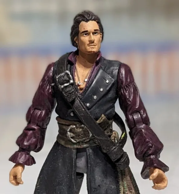 Disney Zizzle Pirates of the Caribbean Film Will Turner 4" Action Figure
