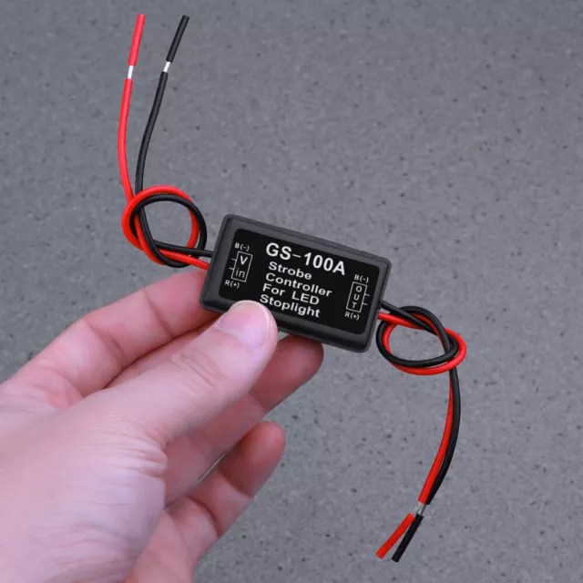 Caja de luz de freno LED controlador estroboscópico de flash 2 piezas para luz de freno trasera de automóvil 3