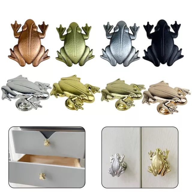 Practical Home Furniture Frog Cabinet Knobs Zinc Alloy 1PC 4.4cm*3.9cm