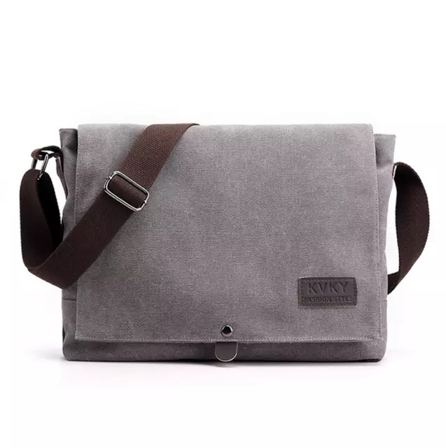 Vintage Men Canvas Messenger Bag Laptop Shoulder Satchel Crossbody School Bag