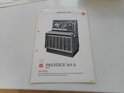 Anleitung  für NSM Löwen Musikboxen Prestige ES II 160 Nr.208534 