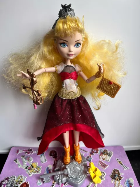 Bambola bianca mela B#6 Monster High Ever After High MOLTO RARA ex cond