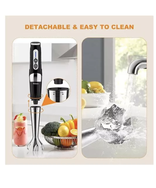 Cordless Electric Hand Blender 4 in 1