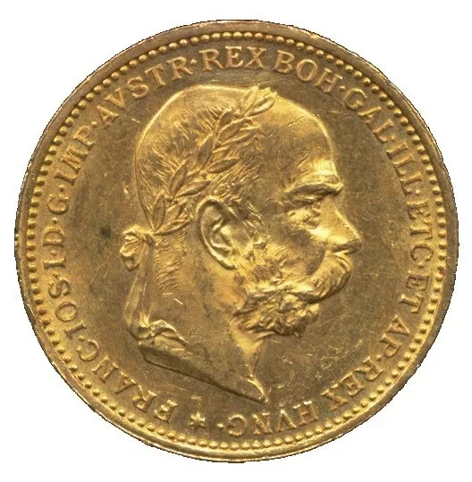 20 Korona / 20 Kronen Österreich-Ungarn Goldmünze Franz Joseph I 1895, D0551