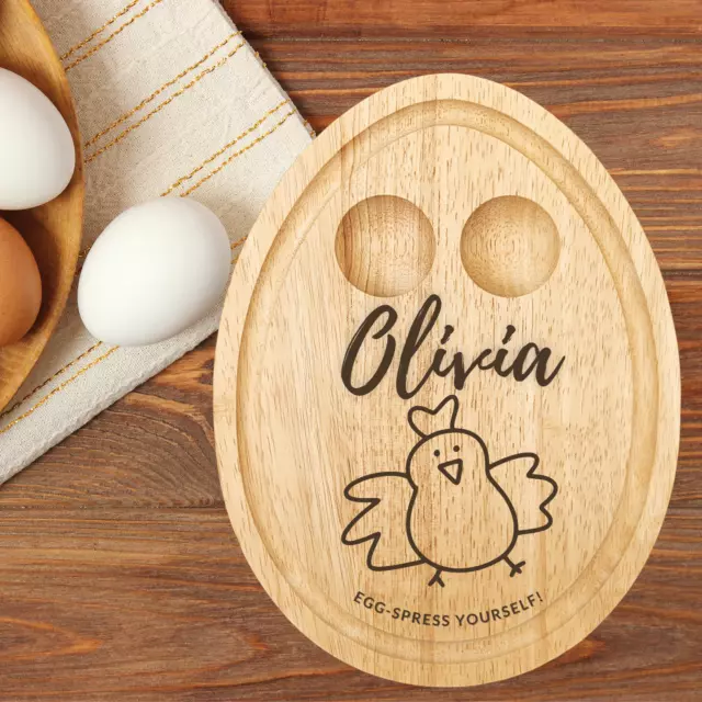 Egg Shaped Egg Dipping Board - Personalised / Custom