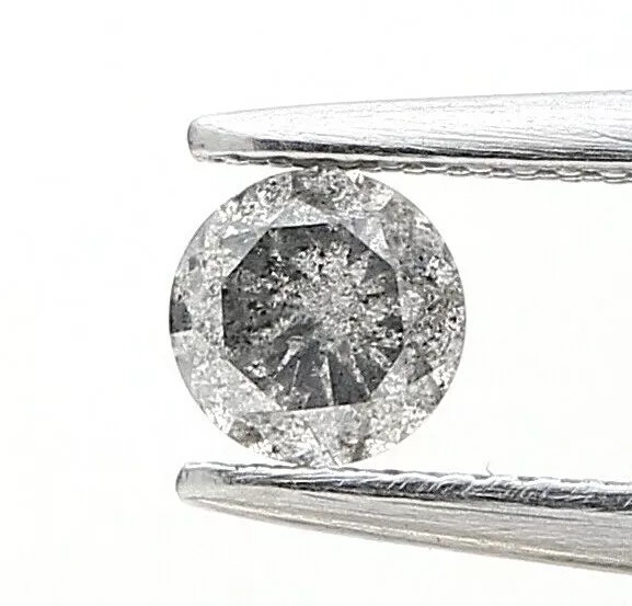 Tiny natural diamond 1 pc 2 mm salt and pepper color round brilliantcut diamond