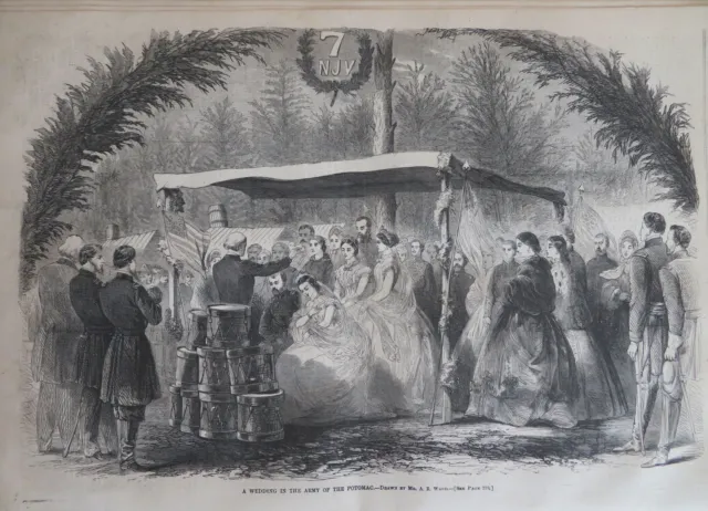 Antonia Ford Confederate Spy Army Wedding 1863 Nast Harper's Civil War newspaper