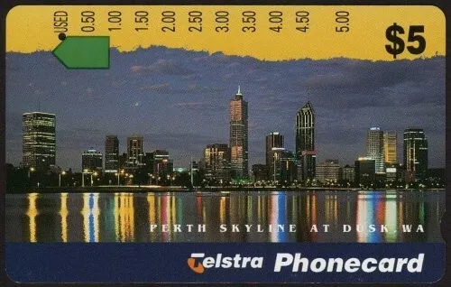 ✨1996 | Australia Telstra Cityscape Skylines N955742 | $5 phonecard | VGC✨