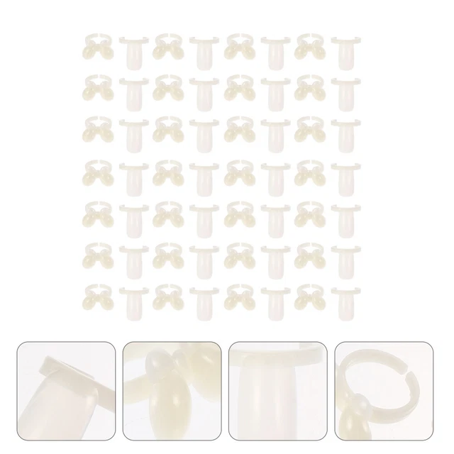 200 Pz Anello Unghie Colore Carta Arte Palette Anelli Falso Display Smalto