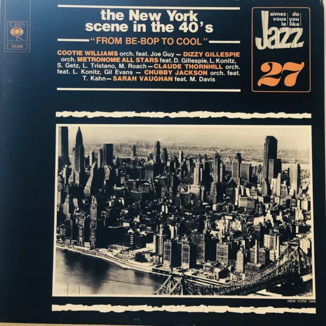 Jazz Vinyl 70s LP Record .The New York Scene In The 40s From Be-Bop To Cool