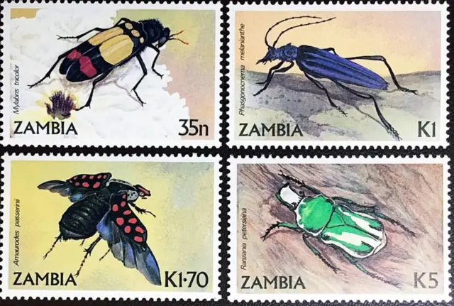 Sambia 1986 Käfer MNH Insekten, Natur
