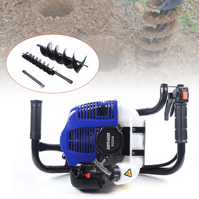 Excavator Power 2-Stroke Gas Powered Soil Drill Digging Machine Earth Auger