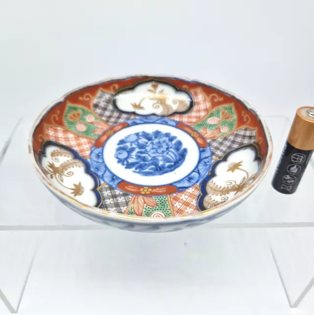 Nice Japanese Antique Imari 19thc Dish / Bowl Signed Fuki Choshun 5"