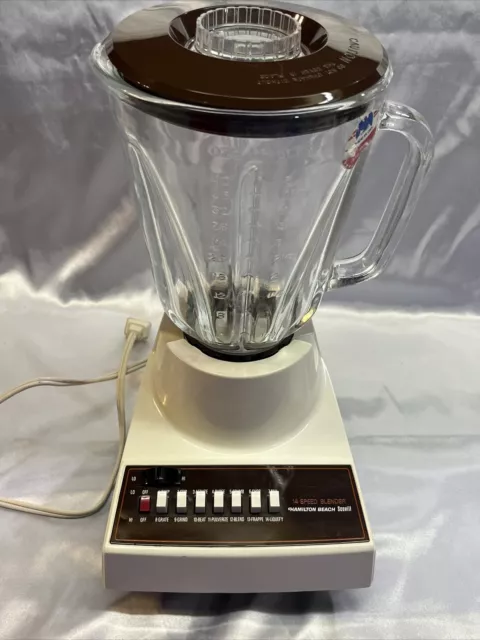 Vintage Almond Hamilton Beach Scovill 14 Speed Blender #564 USA Excellent Cond.