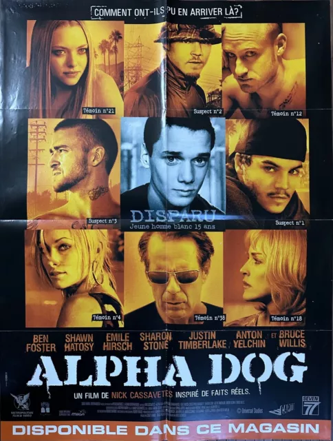 Affiche Cinéma ALPHA DOG 60x80cm Emile Hirsch / Justin Timberlake / Bruce Willis