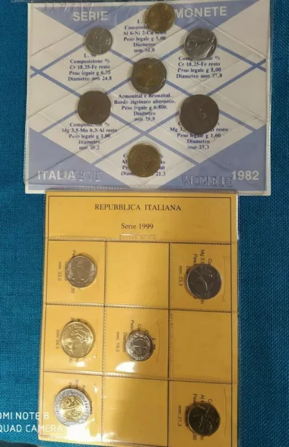 REPUBBLICA ITALIANA SERIE LIRA  1983 al 1999  FOLDER DA COMMERCIANTI SCEGLI ANNO