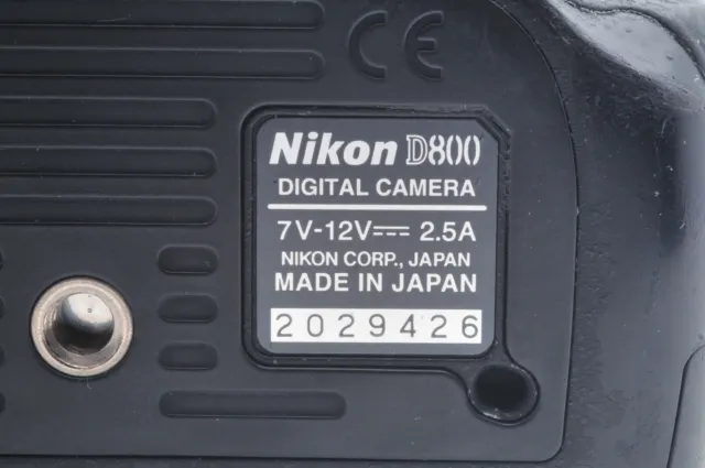 44000 Shots Nikon D800 36.3MP Digital SLR Camera Black Body From JAPAN 14