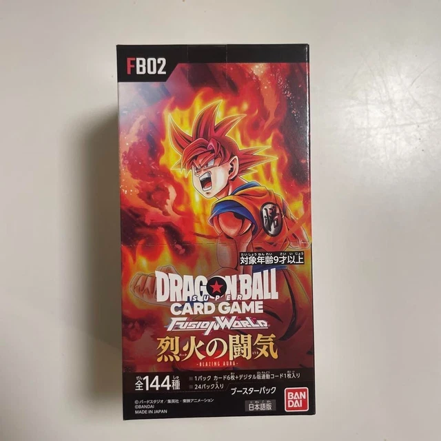 DRAGON BALL SUPER Card Game Blazing Aura Booster pack Box Fusion World FB02 EUR 50,52 - DE