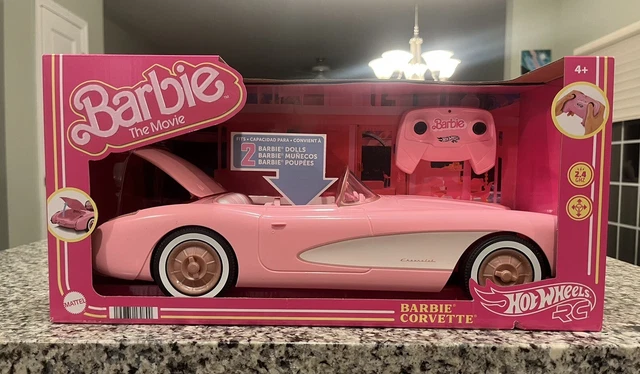 Carro Hot Wheels RC Corvette Rosa com Controle Remoto do Filme Barbie: The  Movie « Blog de Brinquedo