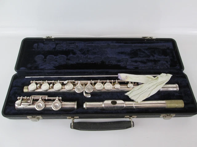 Artley U.S.A 18-0 Flute 583041 With Hard Carry Case Untested Spares And Repairs