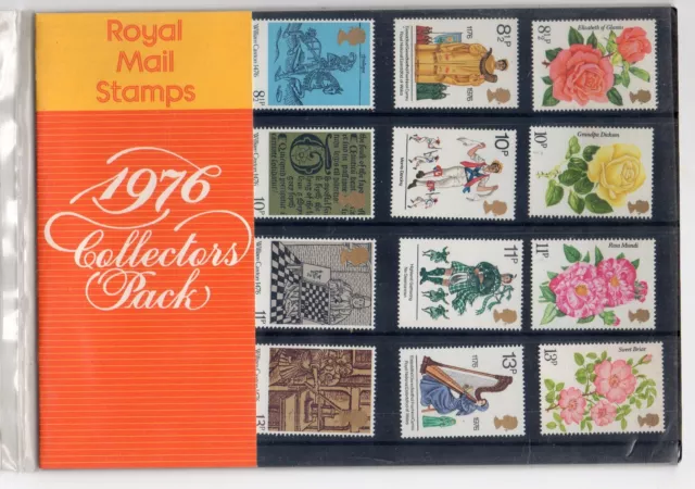 GB 1976 Royal Mail stamps Collectors pack. Year. VGC