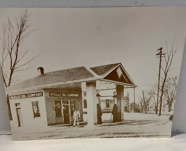 skelly oil company gas station photo 11x14
