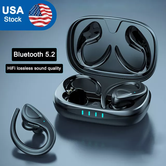 Bluetooth 5.2 TWS True Wireless Headset Earphones HiFi Sport Earbuds Headphones