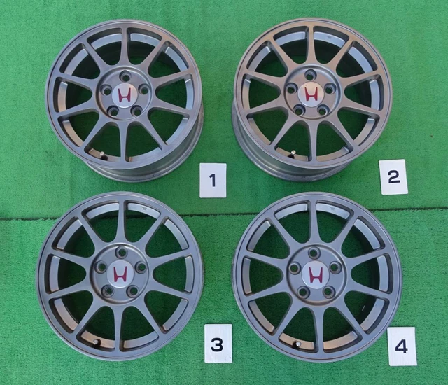 JDM DC2DB8 INTEGRA Type R 98spec Genuine Wheels 4wheels Kaiser Silver ...