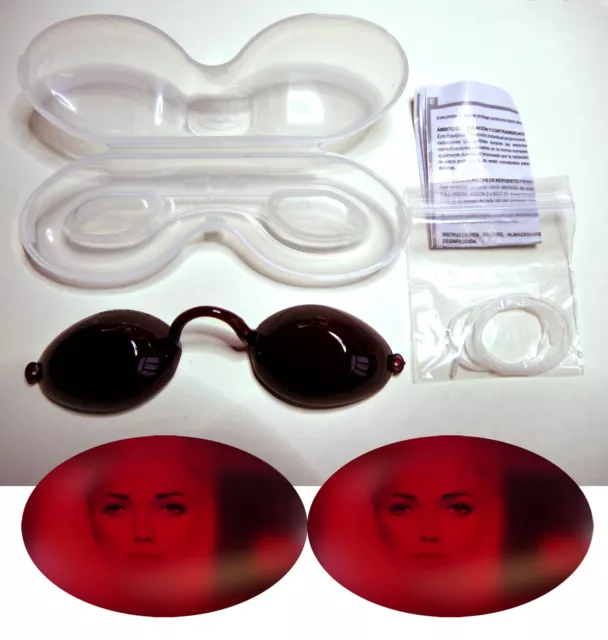 NOUVEAU ! Lunettes pour solarium avec vue large + boite normes CE goggles gafas