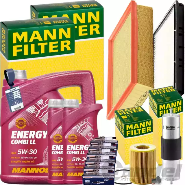 MANN INSPEKTIONSPAKET+7L MANNOL 5W-30 MOTORÖL passend für BMW 3er E36 320-328i