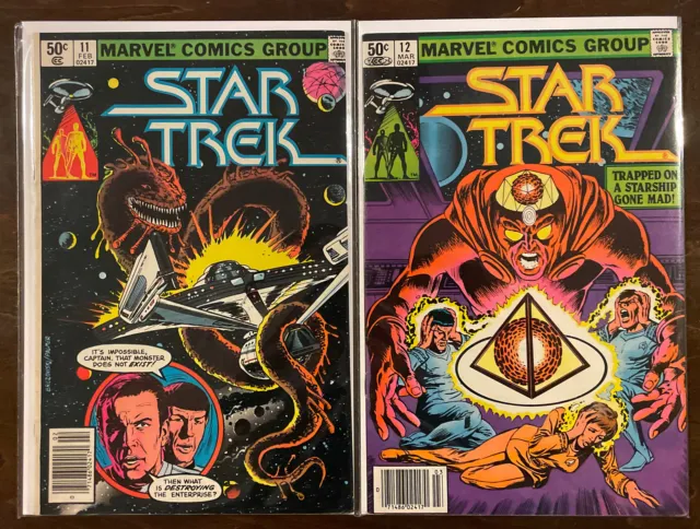 Star Trek #11 12 VF 8.0 MARVEL COMICS 1981 NEWSSTAND EDITIONS
