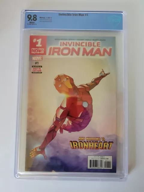 Invincible Iron Man #1 CBCS 9.8 1st Cover App Riri Williams as Ironheart