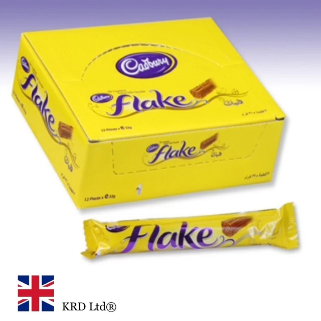 Flake Box ORIGINAL CADBURY`S MILK Chocolate Flake Bars Flakes Cadbury Kids Part ...