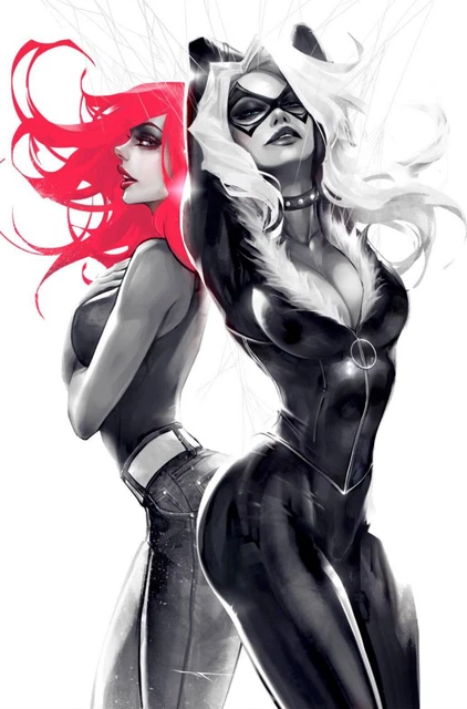 MARY JANE & BLACK CAT #1 (IVAN TAO EXCLUSIVE VIRGIN VARIANT) COMIC ~ Marvel