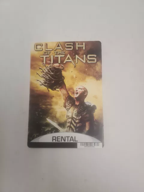 Clash Of The Titans BLOCKBUSTER SHELF DISPLAY DVD BACKER CARD ONLY 5.5"X8"