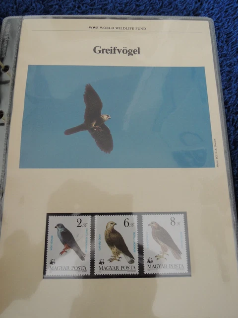 WWF Briefmarken Greifvögel 2 und Ersttagsbriefe