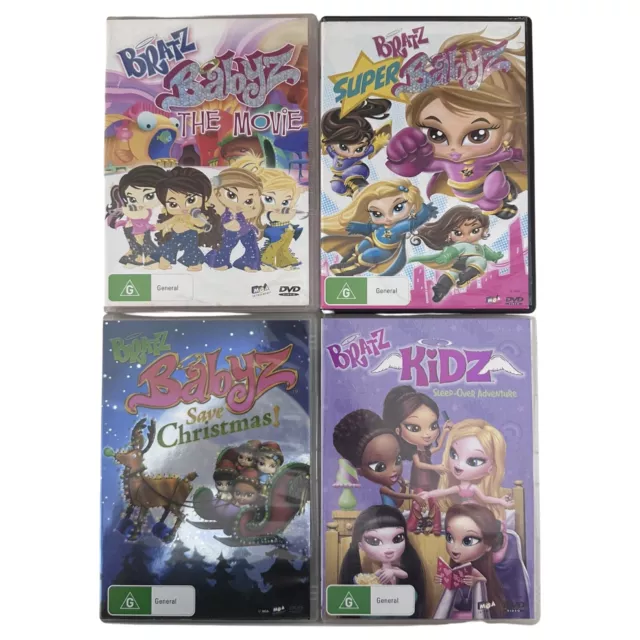 BRATZ DVD SET Babyz, Super Babyz, Babyz Save Christmas, Kidz