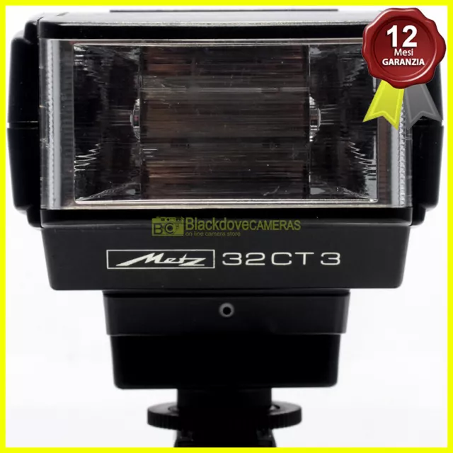 Flash Metz 32 CT-3 per fotocamere analogiche Nikon. Automatico e manuale SCA 340