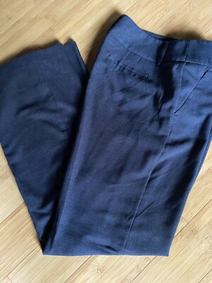 Apt.9 Trouser Women's Mid Rise Tummy Shaping Stretch Black Brown Tweed Size 8