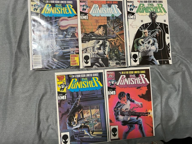 The Punisher Limited Series 1-5 1 2 3 4 5 #1 Newsstand 1985 High Grade Lot NM