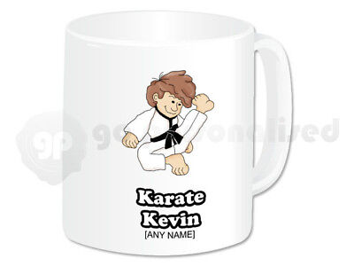 Personalised Martial Arts Gift Karate Kid Mug Sport Kung Fu Novelty Boys Present