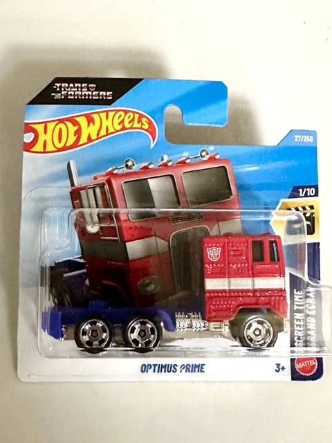 Hot Wheels Optimus Prime Rouge Et Bleu – HW Screen Time 6/10 – Collection Mainline 104/250