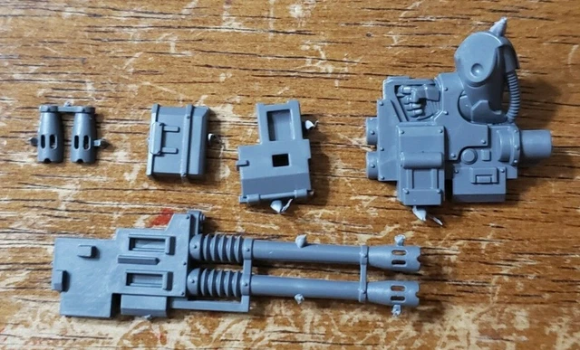 WARHAMMER 30K SPACE Marine Bits Kratos Assault Tank Side Weapon Volkite - Foto 4