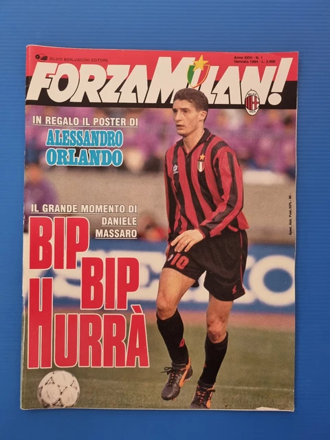 Poster Géant Milan AC 1994-95 - 85x60 Cm - 14e Scudetto - NEUF