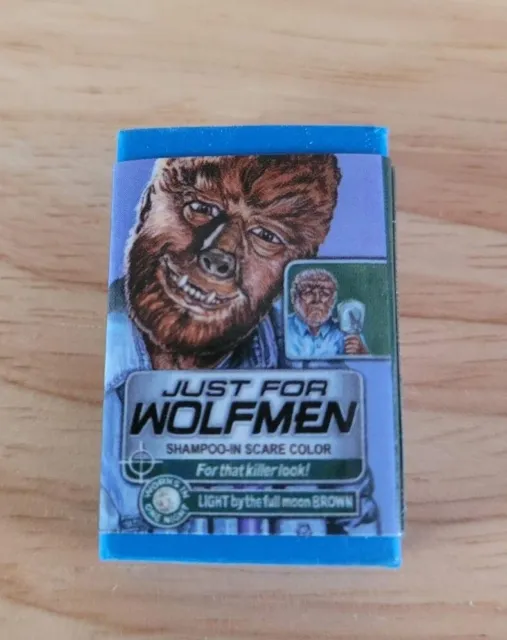 Topps Wacky Packages Erasers Series 1 #24 Just For Wolfmen Just For Men SP