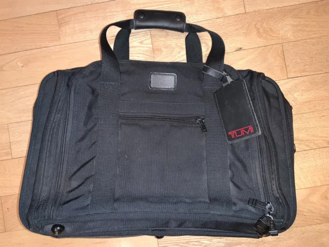 Tumi Black 20” Duffel Carry On Suitcase Bag Nylon Shoulder