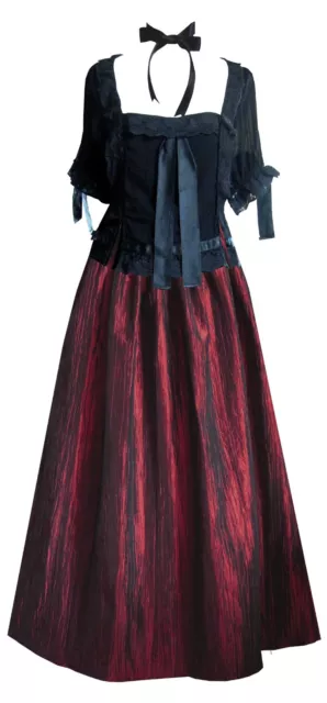 Renaissance Civil War Stage Victorian Steampunk Gothic Fairytale Top Long Skirt