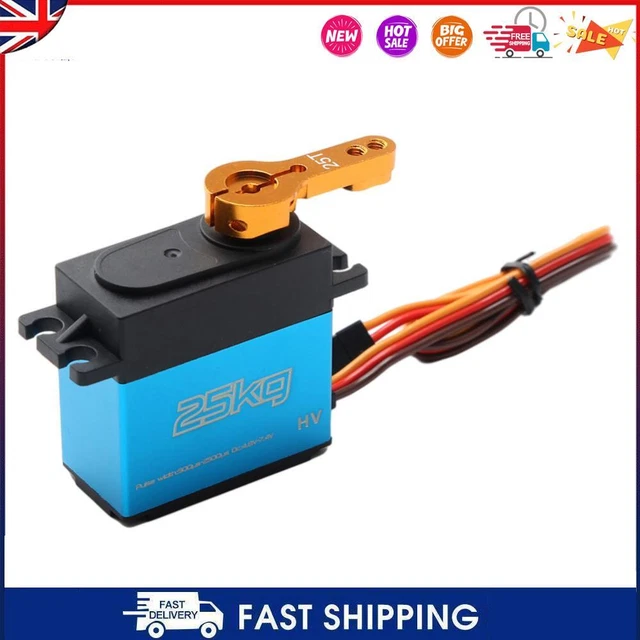 25kg Digital Servo 1/8 1/10 1/12 Scale RC Car Manipulator Metal Gear 25t Arms #C